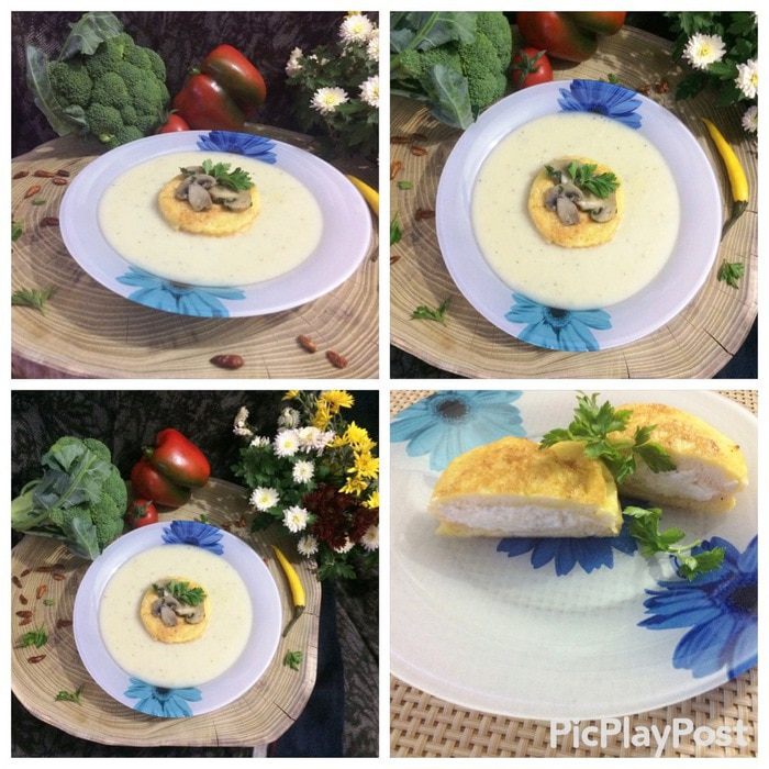 Хлебные равиоли в курином креме