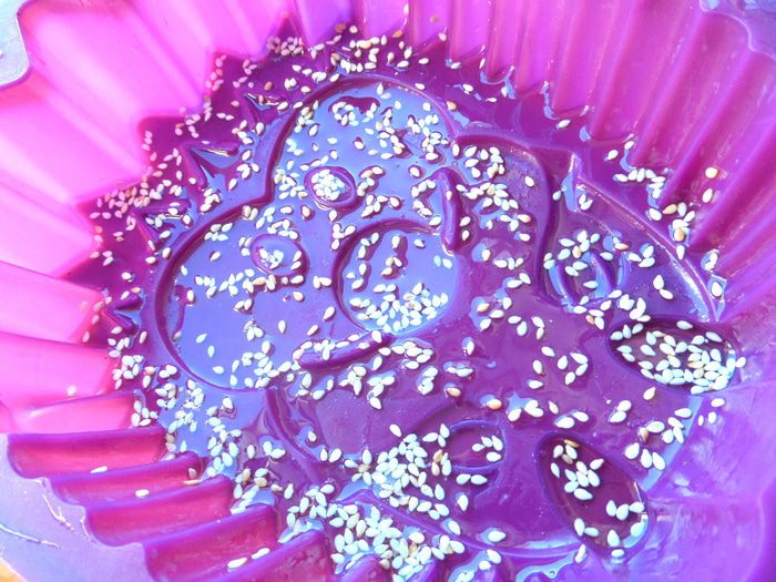 Шарлотка с ананасом и хурмой