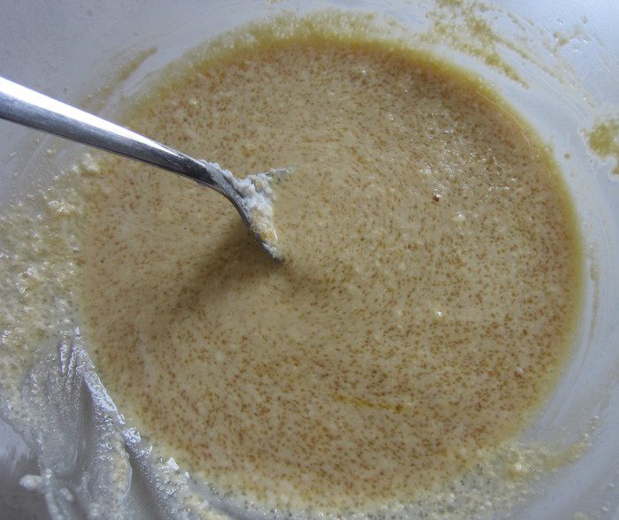 Творожный кекс с шоколадом и орехами