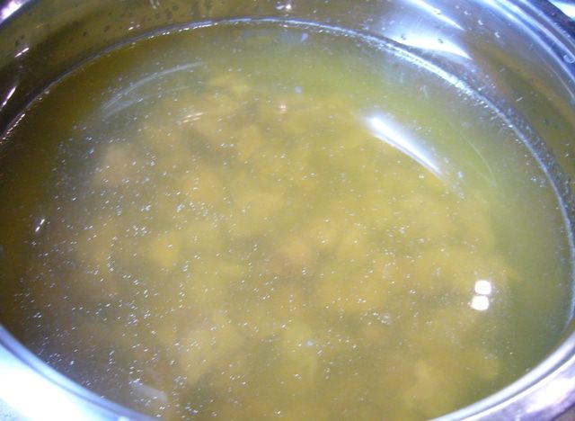 Рассольник с куриными потрошками