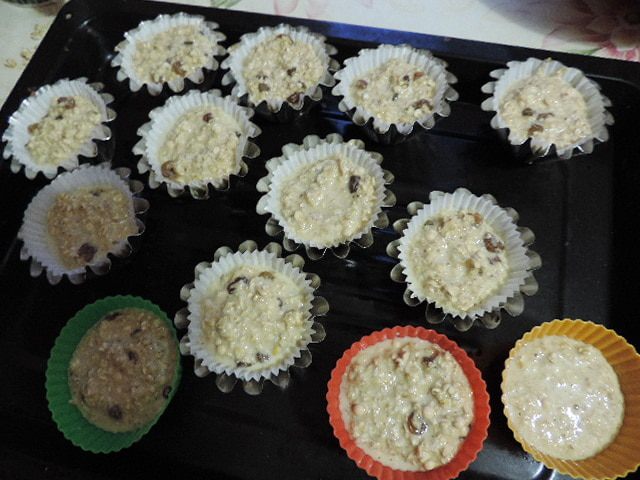 Низкокалорийные овсяные маффины