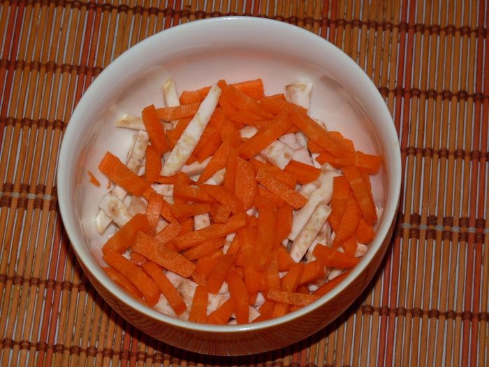 Ребрышки с овощами