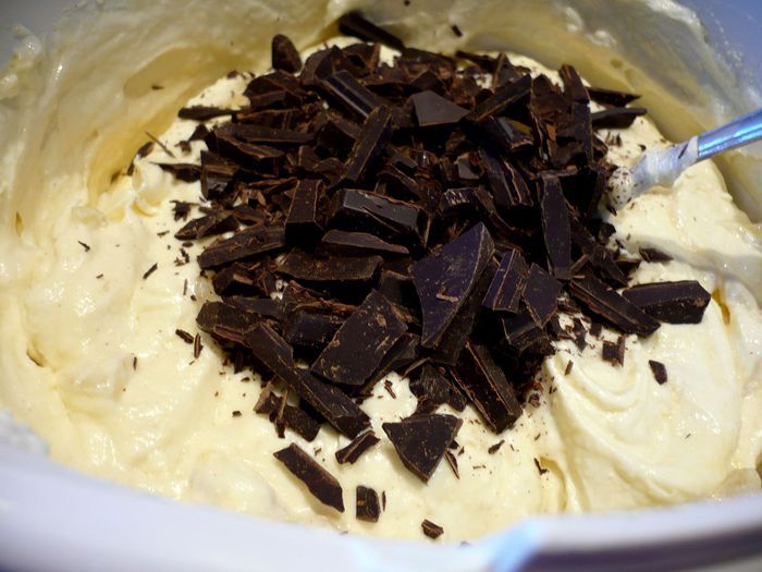 Чизкейк с грушей и шоколадом