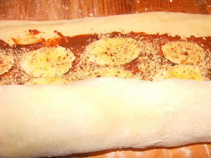  Пирог &amp;quot;Шоколадно-банановая улитка&amp;quot; по мотивам рецепта Юлии Высоцкой