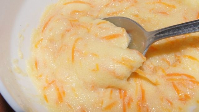 Манная каша с морковью