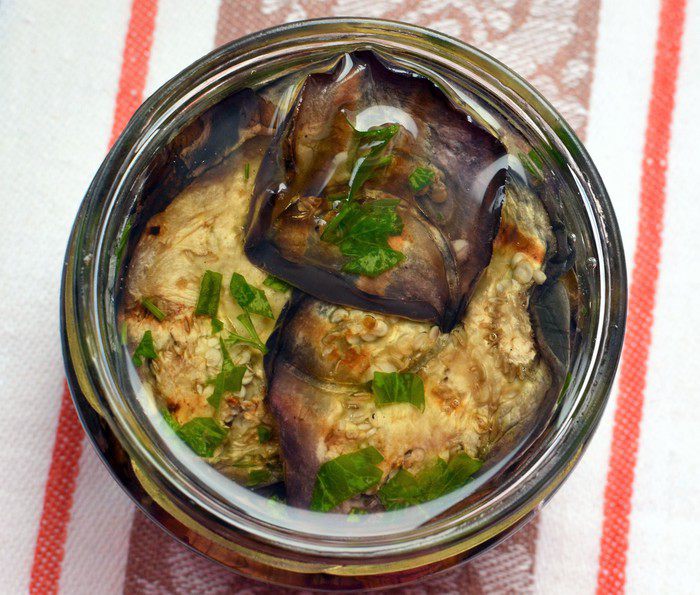 Баклажаны-гриль в растительном масле (Melanzane sott&amp;#39;olio)