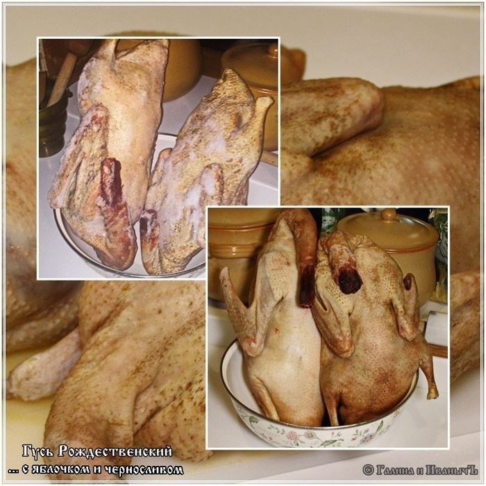 Гусь с яблочком и черносливом &amp;quot;Рождественский&amp;quot;