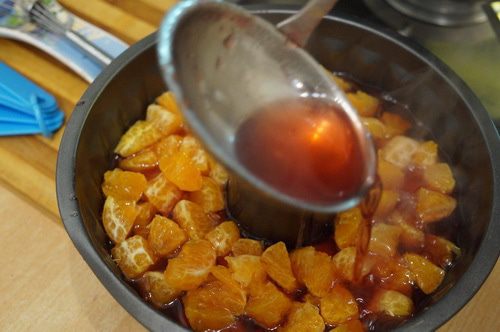 Фруктовый салат в винном желе