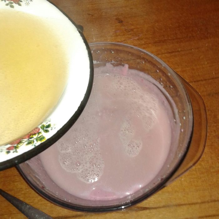 Творожно-ежевичное желе