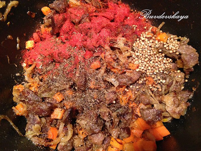 Узбекский лагман жареный 