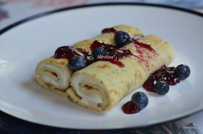 Блинчики со сливочным сыром