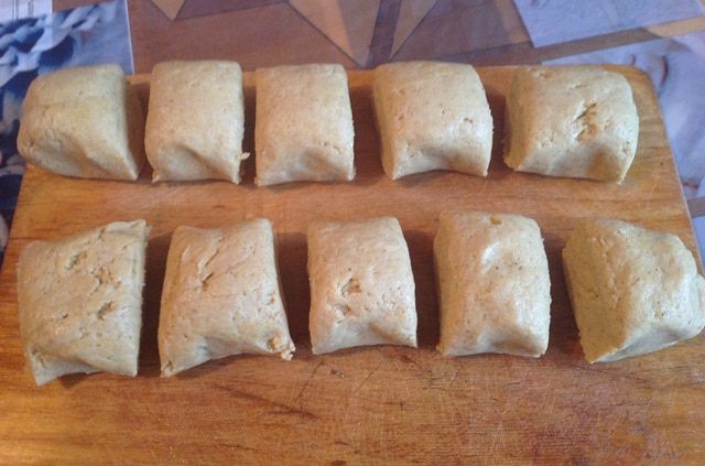 Хинкал из кукурузной муки с начинкой
