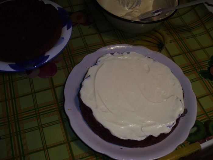 Шоколадный торт с черносливом