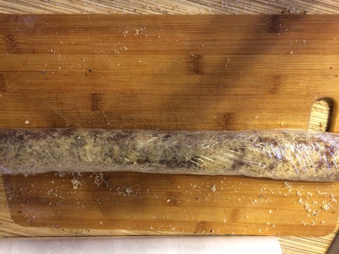 Шоколадно-лимонное печенье в ореховой панировке 