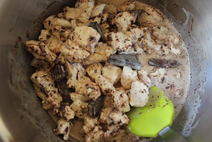 Шоколадный десерт-мороженое