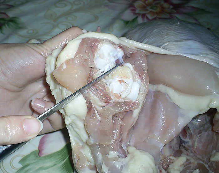 Фаршированная курочка по-французски