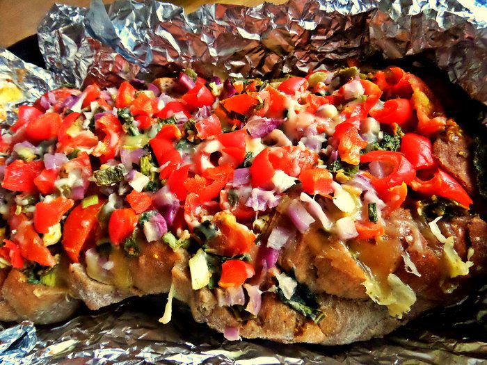 Горячая закуска из чиабатты