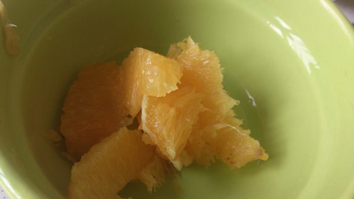 Говядина с апельсинами и перцем