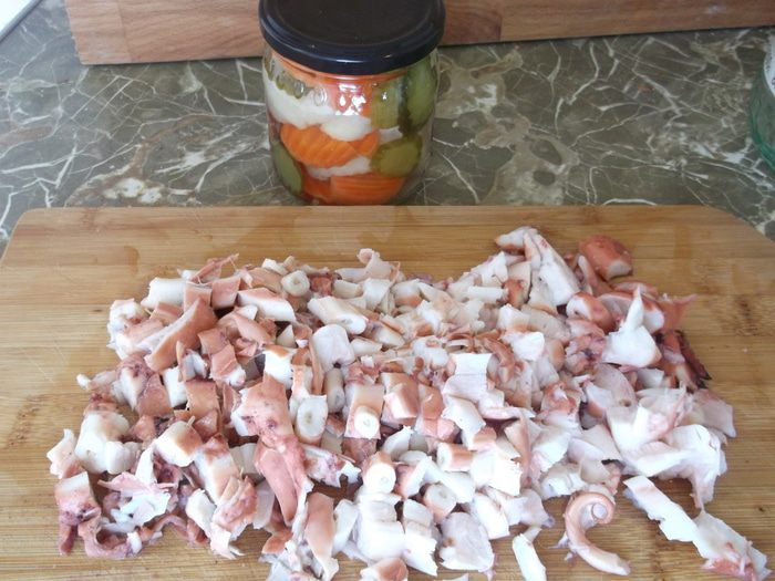 Салат из осьминога