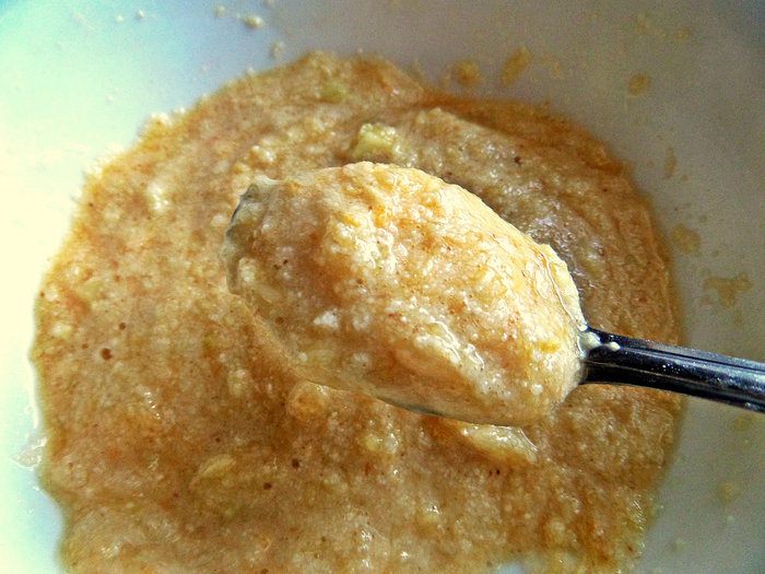 Черничный суп с яблочными клёцками
