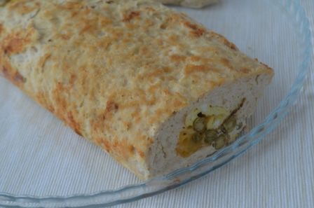 Нежнейший куриный рулет с омлетом