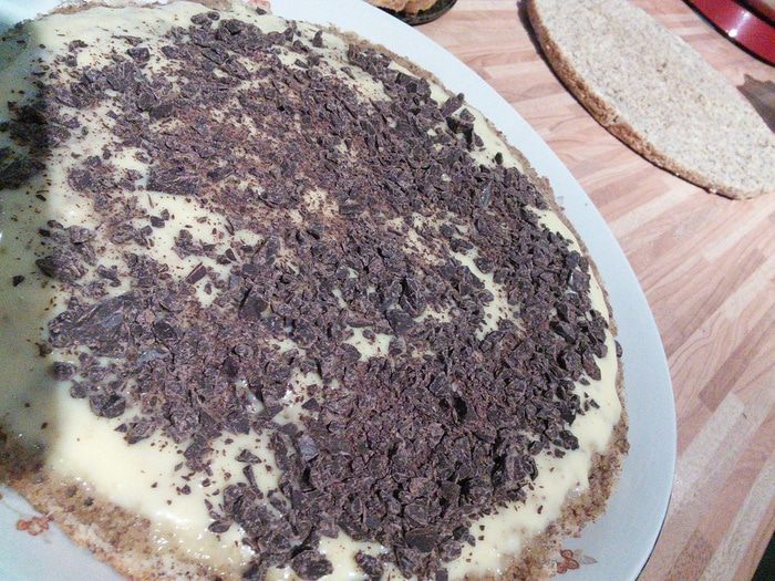 Миндальный слоеный торт