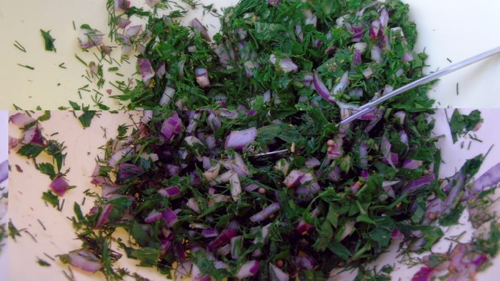 Баклажановый крамбл (ржаной)