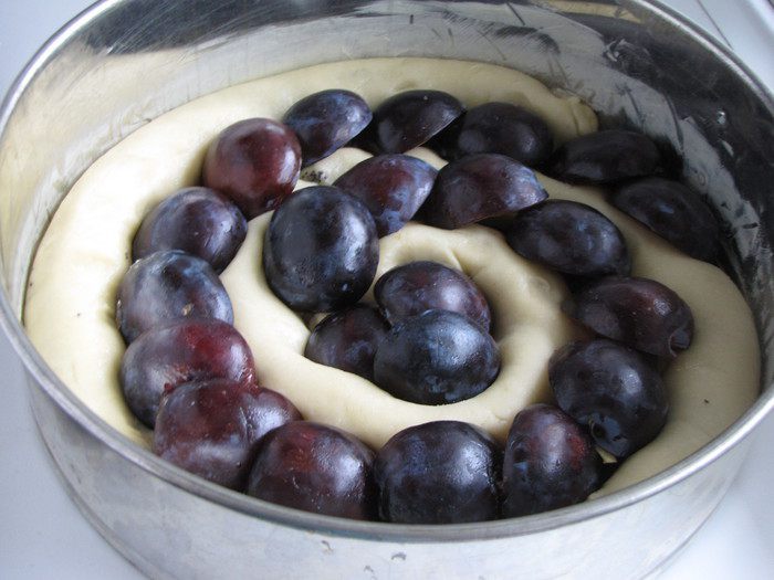 Улитка с маком и сливами