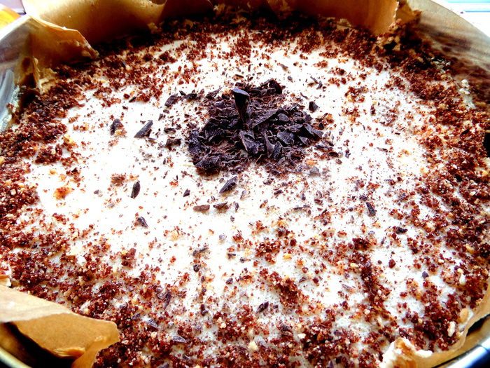 Чизкейк с шоколадом и домашним маскарпоне