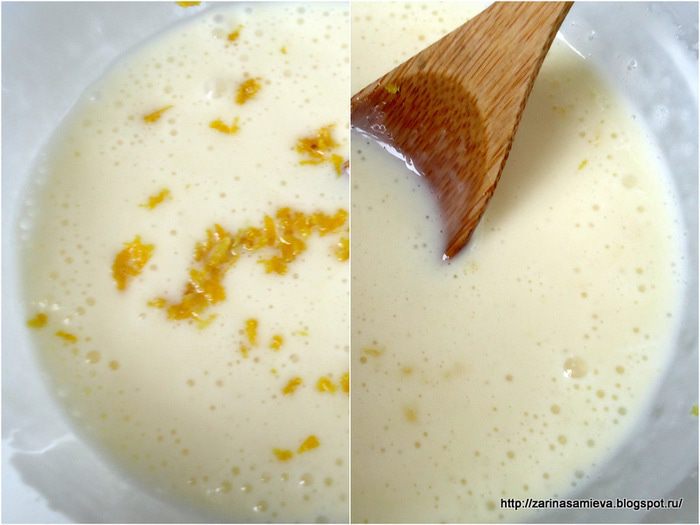 Черемуховые блины со сметанно-лимонным соусом