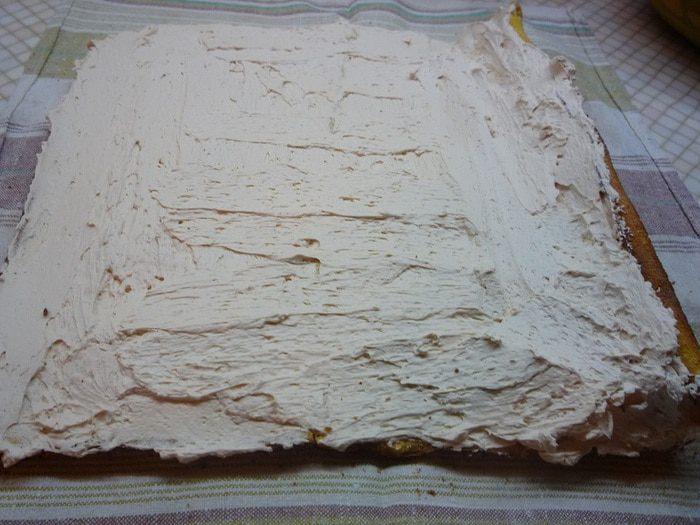 Тыквенный рулет с карамельным кремом