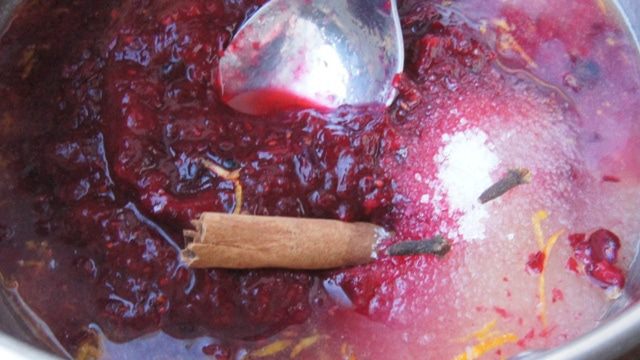 Клюквенно-апельсиновый  соус к птице