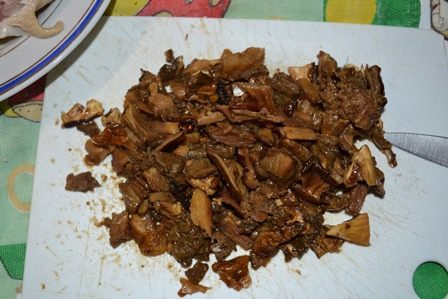 Ризотто с курицей и грибами в мультиварке