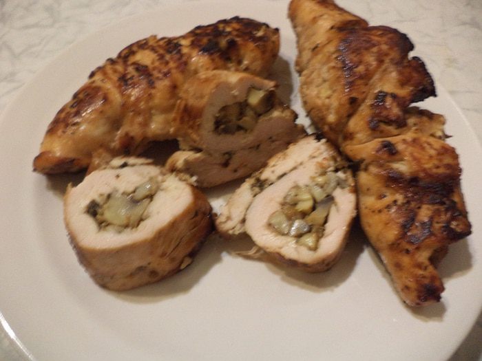 Куриные рулетики с грибами