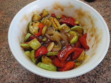 Рис с овощами в азиатском стиле 