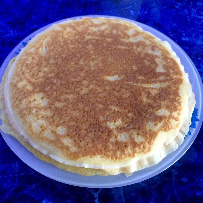 Пышные блины в бутылке