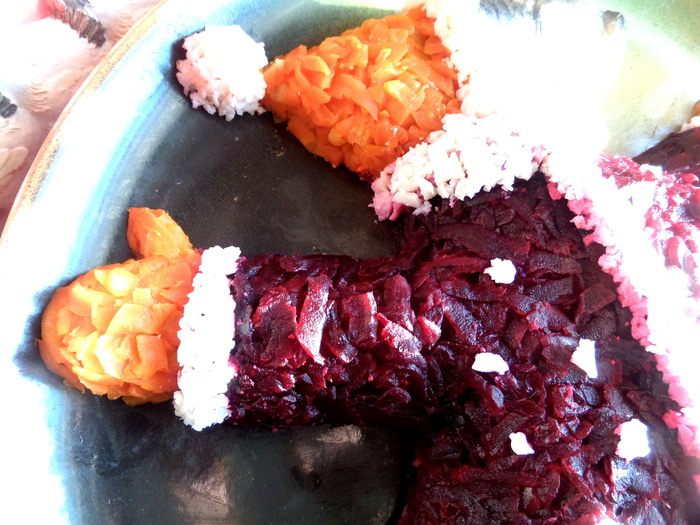 Салат &amp;quot;Селедочка в наряде Санта Клауса&amp;quot;