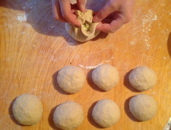 Тонкие чебуреки с картофельной начинкой