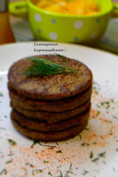 Оладьи из куриной печени