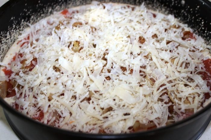 Пирог с семгой и сыром