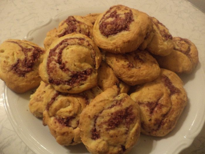 Апельсиновое печенье с клюквой и орехами