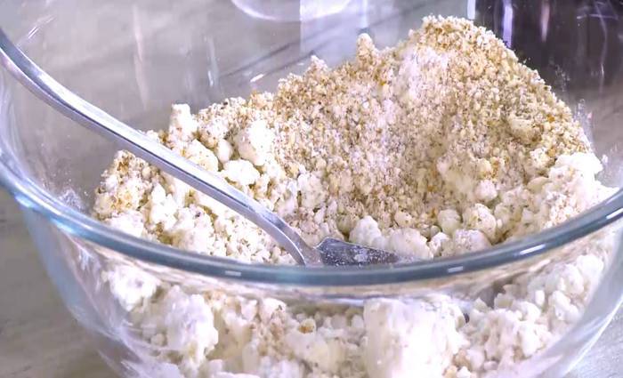Миндально-творожный пирог с абрикосами 