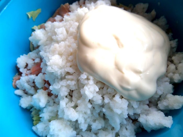 Cалат с красной рыбкой