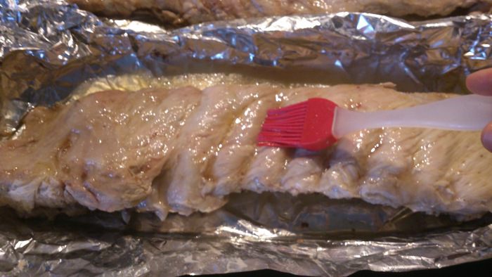 Ребра с клюквенным соусом