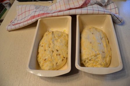 Оливковый хлеб с тыквой и семечками