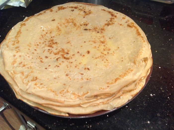 Закусочный блинный пирог