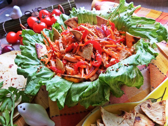 Салат пикантный морковный