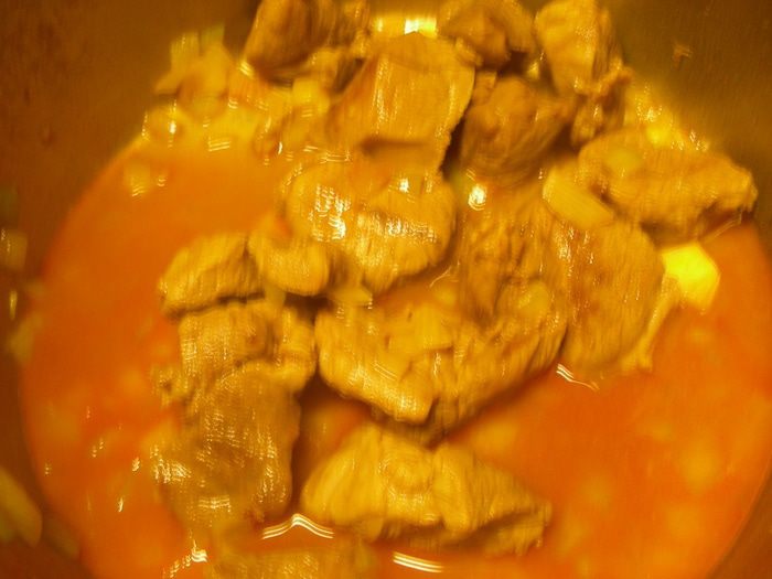 Тажин из баранины и лука-порея