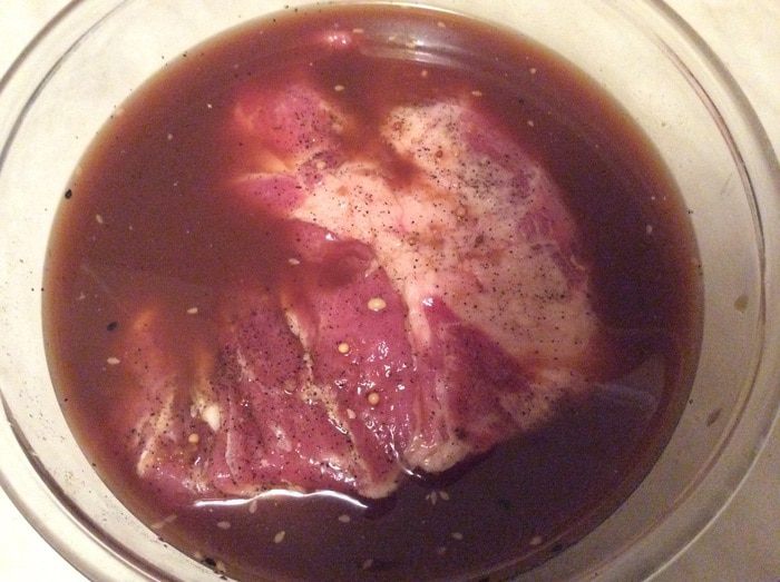 Свинина, запеченная с яблоками и тыквой