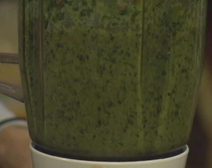 Зеленое карри с курицей